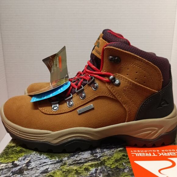 Ozark Trail Women's Waterproof Stoneclad Hiker Boots Wheat Color Size 8 Hiking - Picture 3 of 7